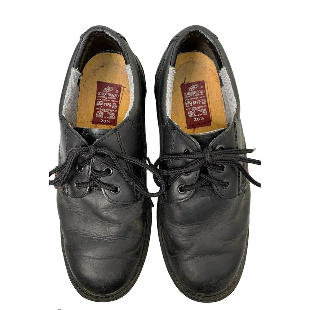 Toro Negro‎ Oxford Shoes Black Leather Size 28.5